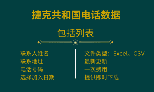 捷克共和国电话数据