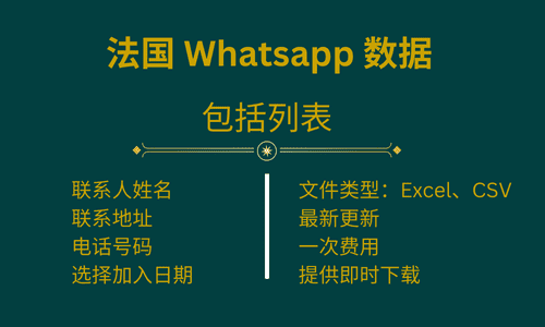 法国 Whatsapp 数据