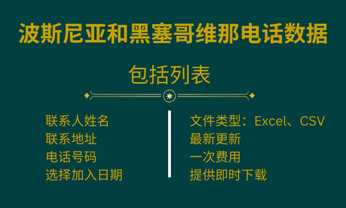 波斯尼亚和黑塞哥维那电话数据