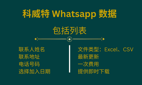 科威特 Whatsapp 数据