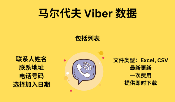马尔代夫 Viber 数据